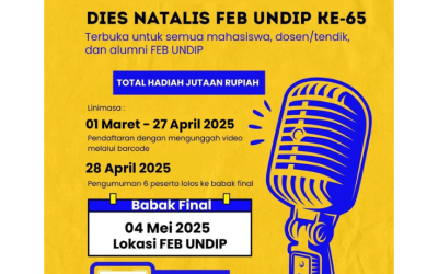 LOMBA KARAOKE MERIAHKAN DIES NATALIS KE-65 FEB UNDIP